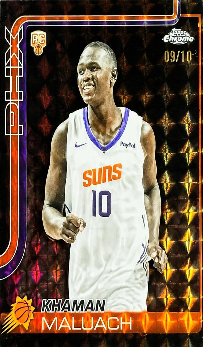 2025 Topps Chrome Basketball Black Refractor Khaman Maluach #260