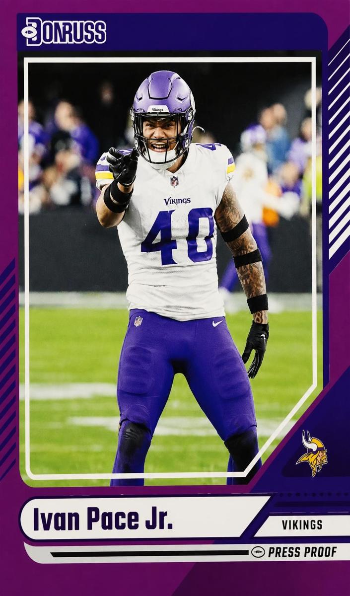 2024 Panini Donruss Football Press Proof Purple Ivan Pace Jr. #104