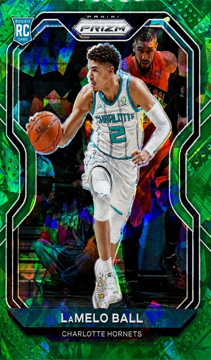 2020 Panini Prizm Basketball Green Ice Prizm LaMelo Ball #278