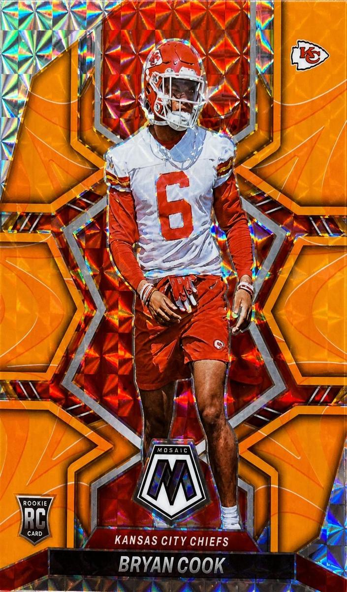 2022 Panini Mosaic Football Reactive Orange Bryan Cook #397