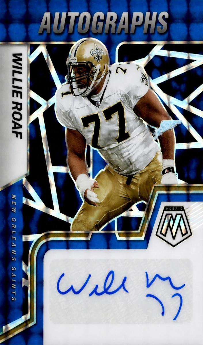 2022 Panini Mosaic Football Blue Willie Roaf #AM-WR