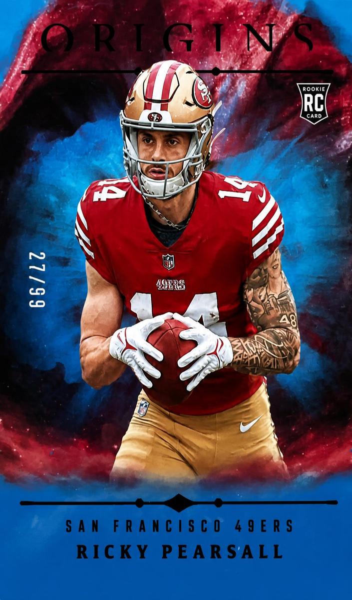 2024 Panini Origins Football Holo Blue Ricky Pearsall #133