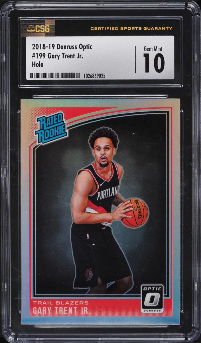 2018 Donruss Optic Basketball Holo Gary Trent Jr. #199 PSA 8.5