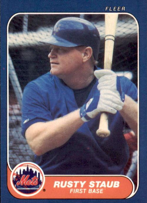 1986 Fleer Baseball Rusty Staub #95 PSA 7.5