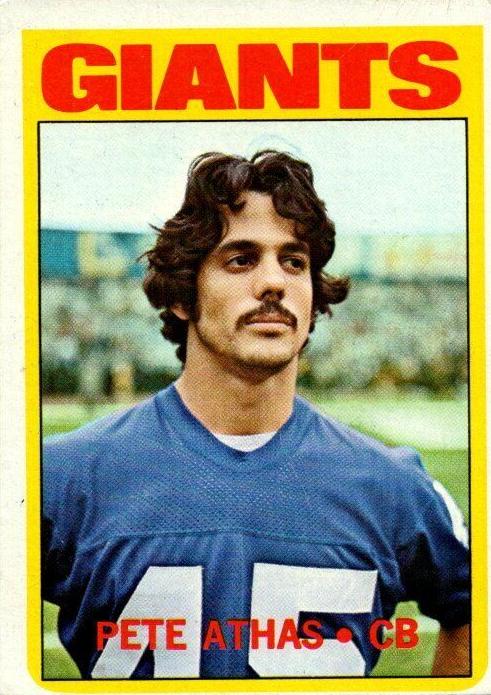 1972 Topps Football Pete Athas #48 PSA 7.5