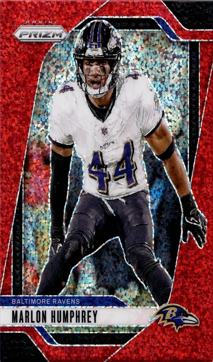 2024 Panini Prizm Football Red Sparkle Marlon Humphrey #24