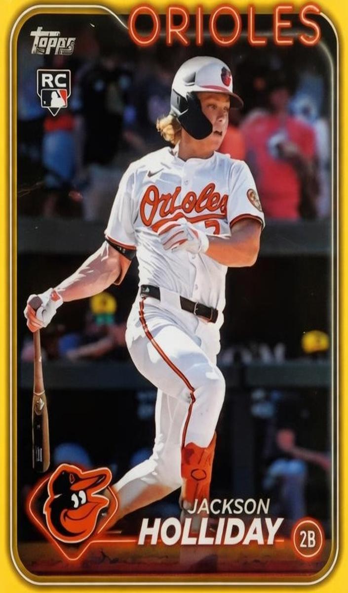 2024 Topps Update Baseball Yellow Jackson Holliday #US50 PSA 10