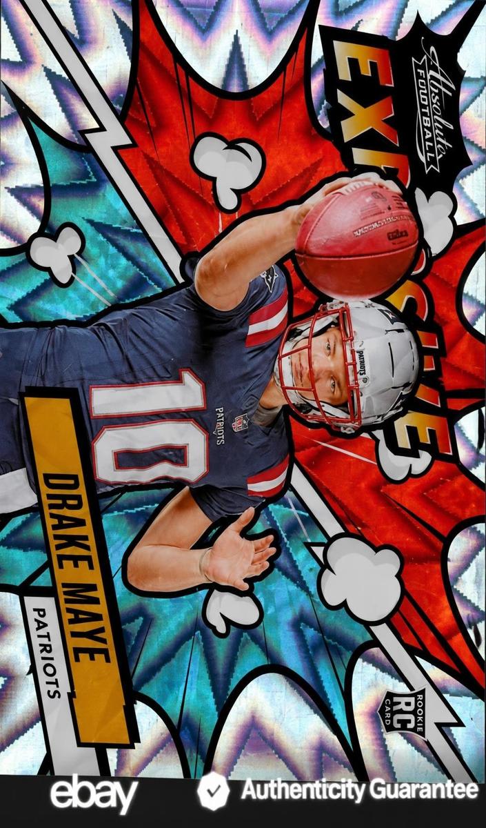 2024 Panini Absolute Football Drake Maye #EX-DME PSA 10