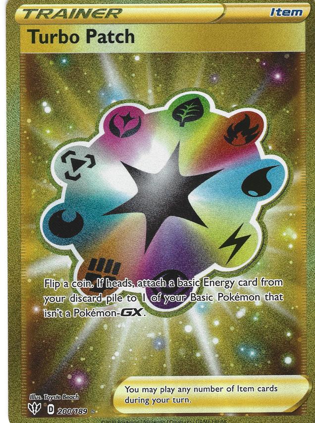 2020 Pokemon Sword & Shield Darkness Ablaze Turbo Patch #200