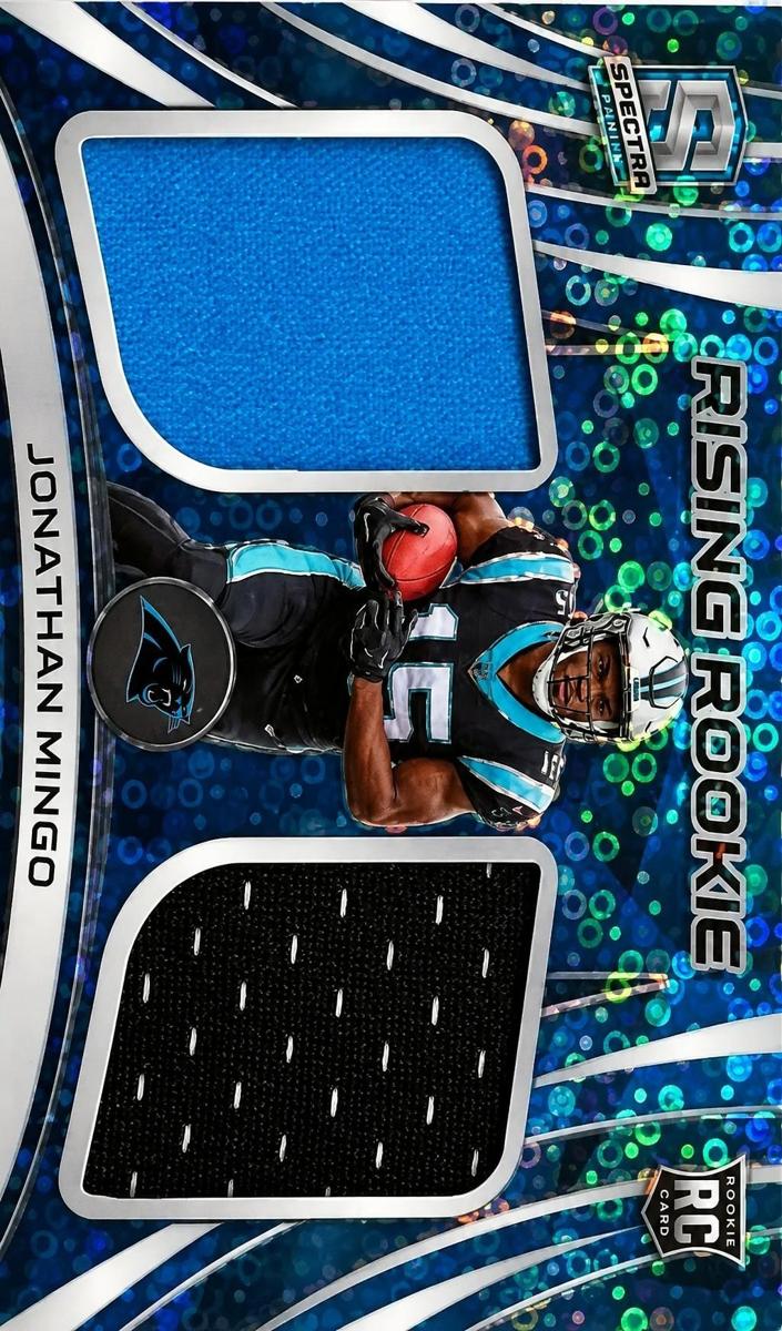 2023 Panini Spectra Football Neon Blue Jonathan Mingo #RRM-JMI