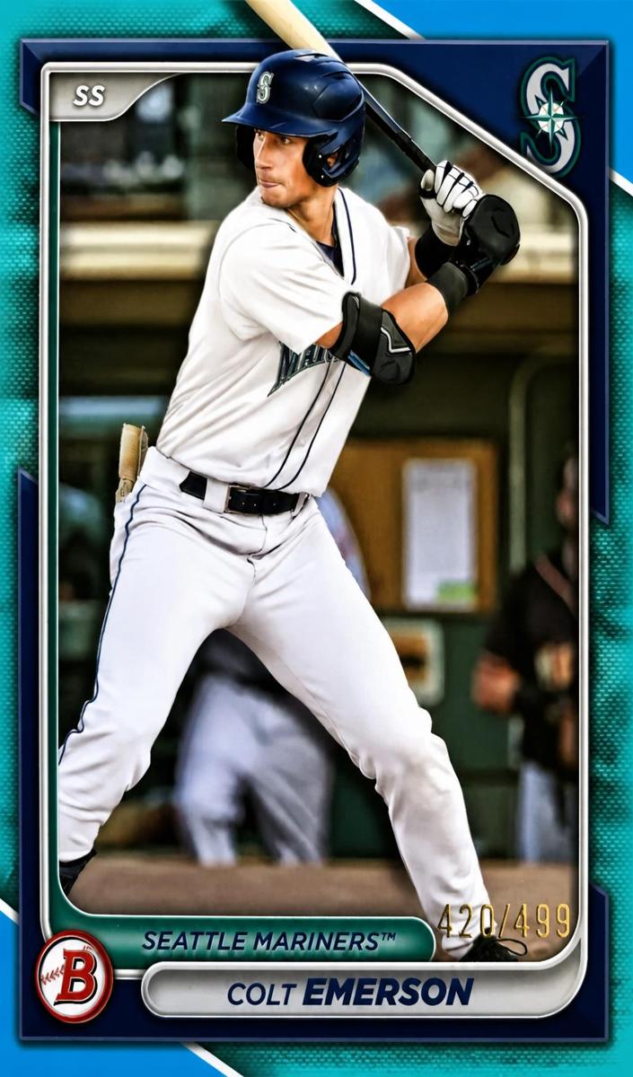 2024 Bowman Draft Baseball Sky Blue Colt Emerson #BD-15 PSA 9