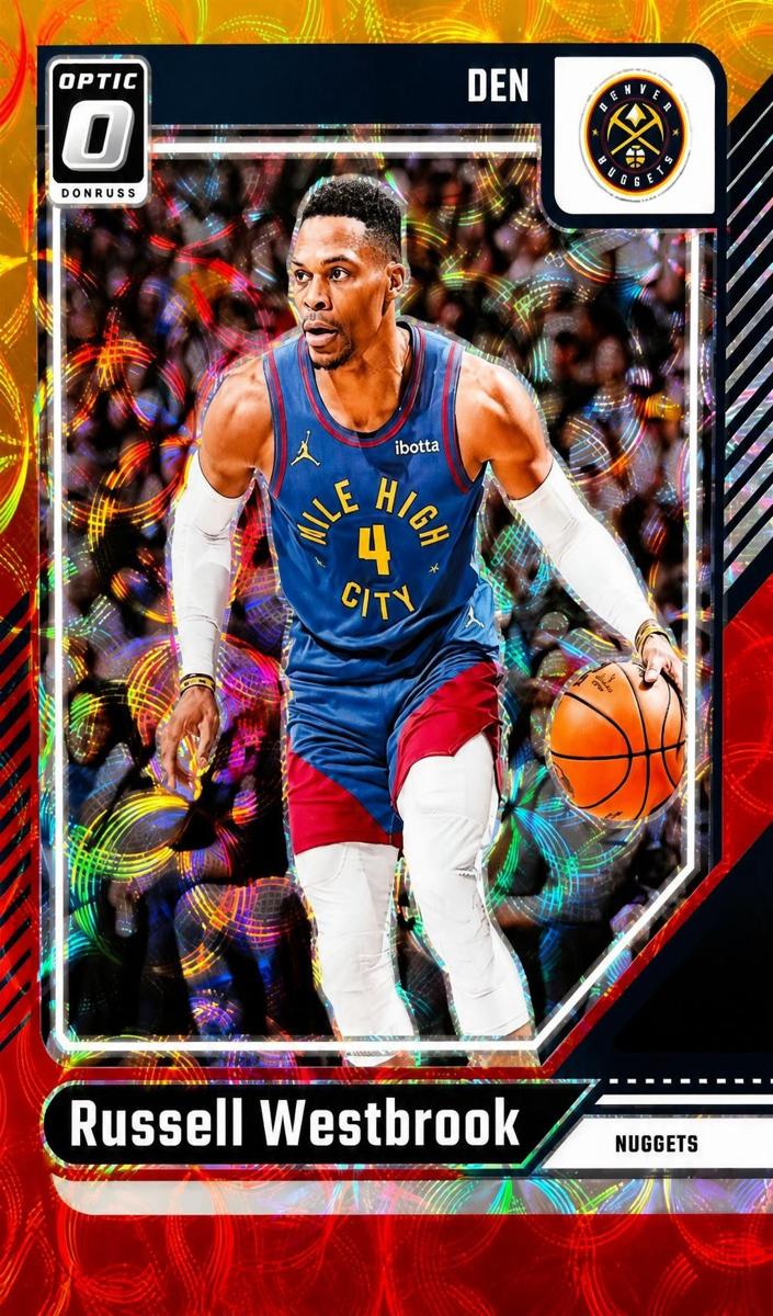2024 Donruss Optic Basketball Red and Gold International Russell Westbrook #15