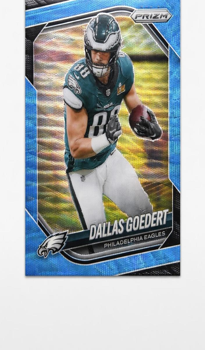 2025 Panini Prizm Football Blue Wave Dallas Goedert #234