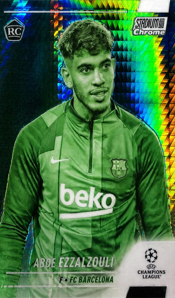 2021 Topps Stadium Club Chrome UEFA Champions League Soccer Night Vision Abde Ezzalzouli #61 PSA 9