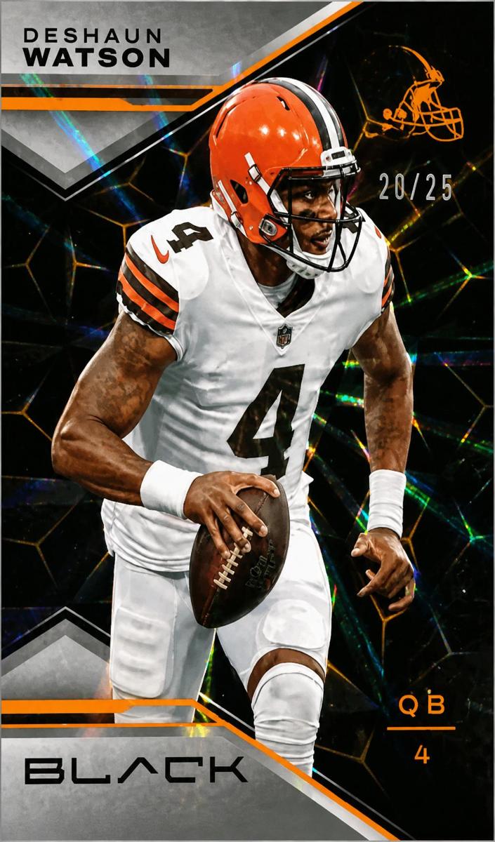 2023 Panini Black Football Citrine Deshaun Watson #28