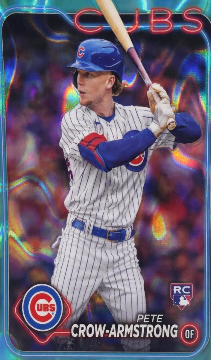 2024 Topps Chrome Baseball Aqua Lava Pete Crow-Armstrong #16