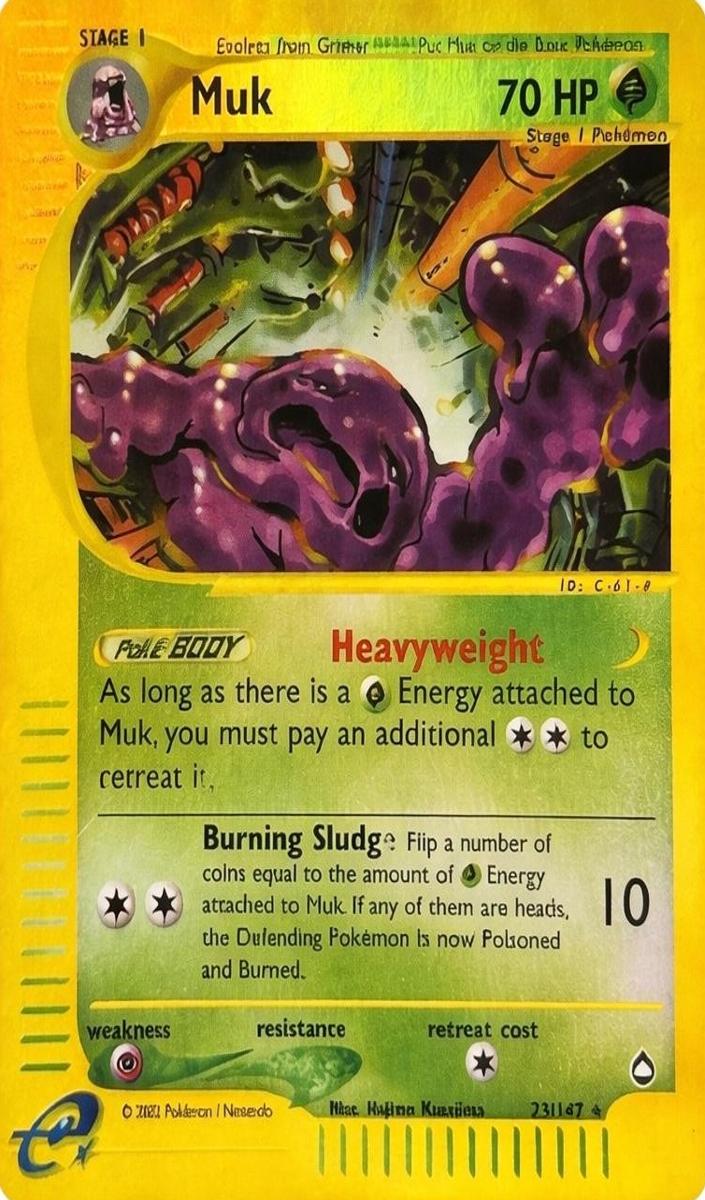 2003 Pokemon Aquapolis Reverse Foil Muk #23