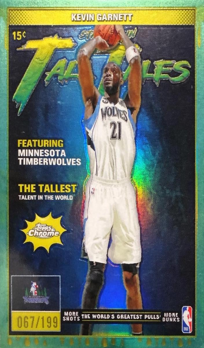 2025 Topps Chrome Basketball Aqua Refractor Kevin Garnett #TT-14