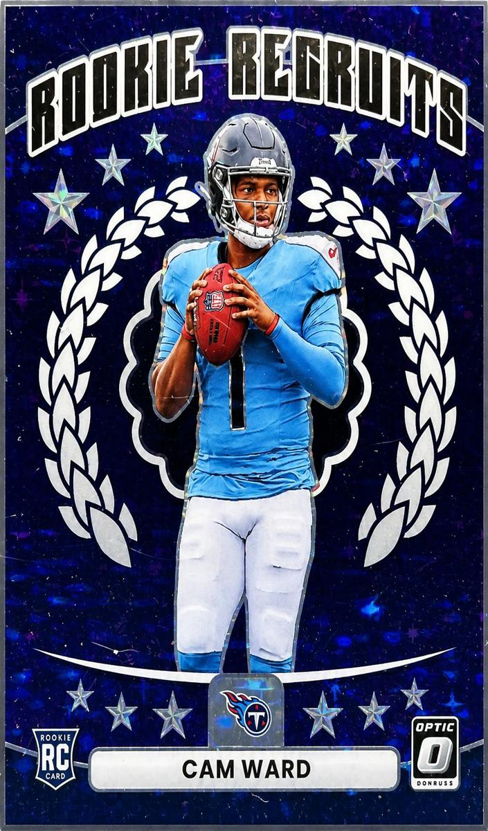 2025 Donruss Optic Football Purple Stars Cam Ward #1
