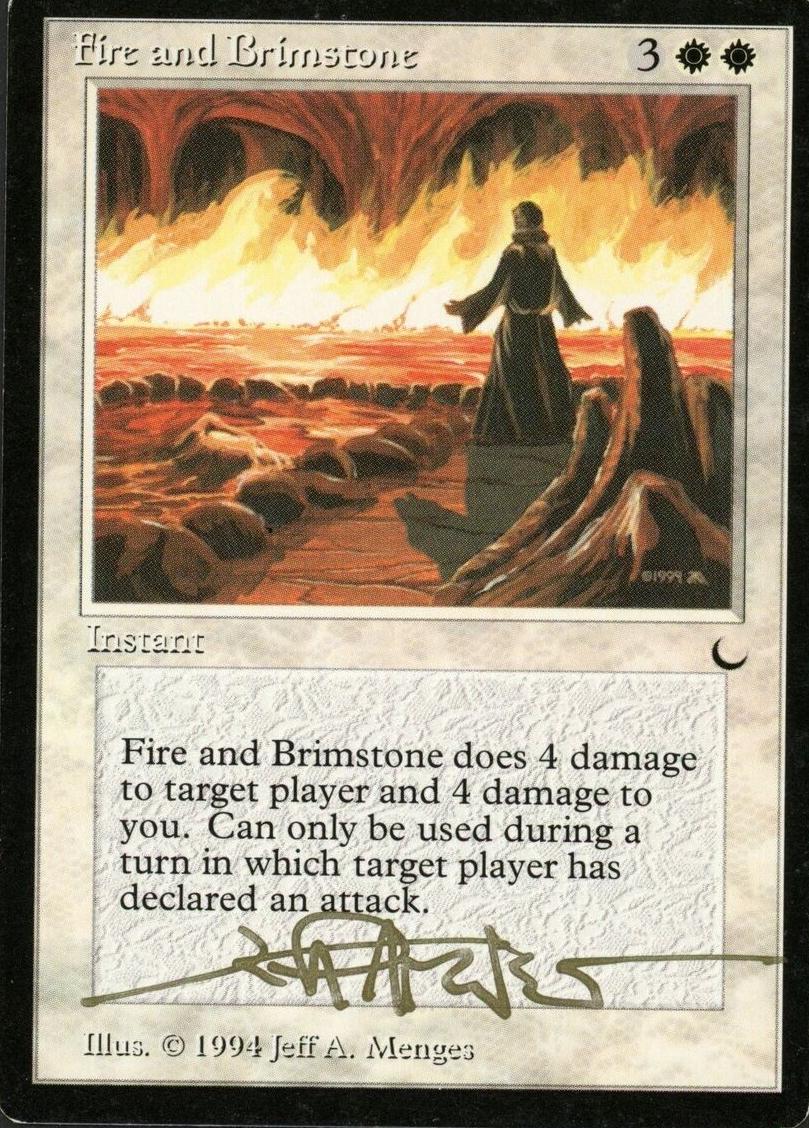 1994 Magic The Gathering The Dark Fire and Brimstone #NNO CGC 9