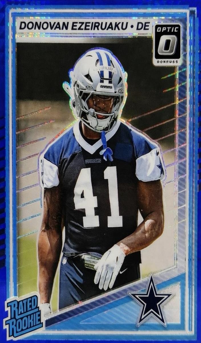 2025 Donruss Optic Football Hyper Blue Donovan Ezeiruaku #230