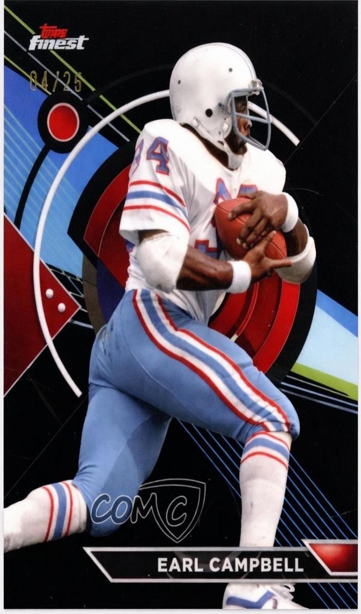 2023 Topps Composite Football Black Refractor Earl Campbell #191