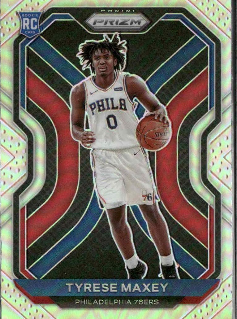 2020 Panini Prizm Basketball Prizms Silver Tyrese Maxey #256 PSA 10