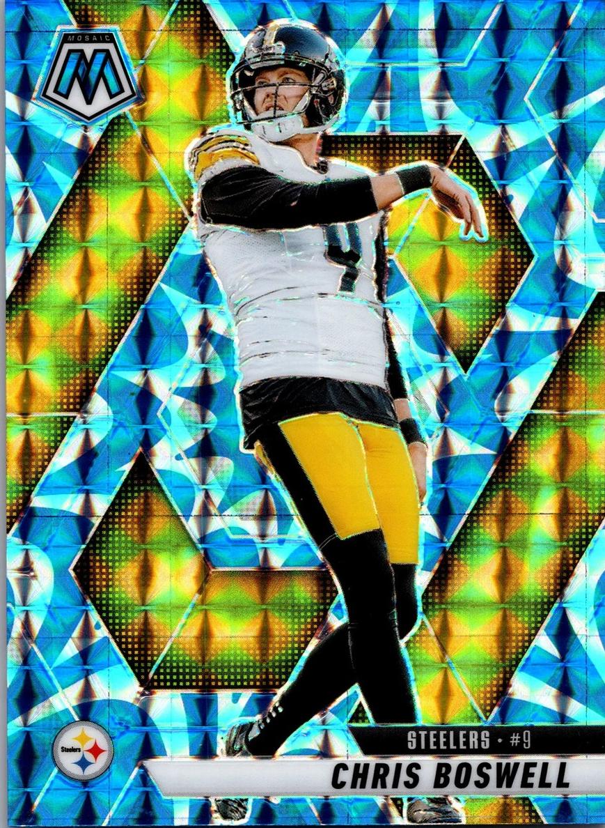 2025 Panini Mosaic Football Reactive Blue Chris Boswell #57