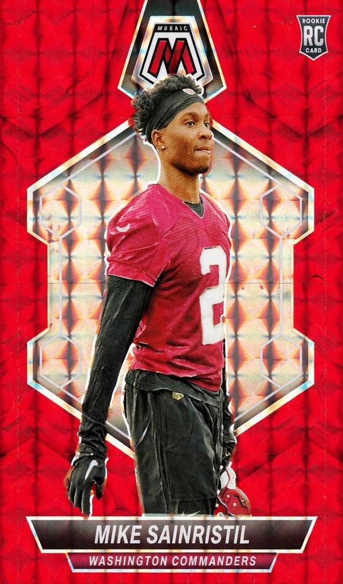 2024 Panini Mosaic Football Red Mike Sainristil #349