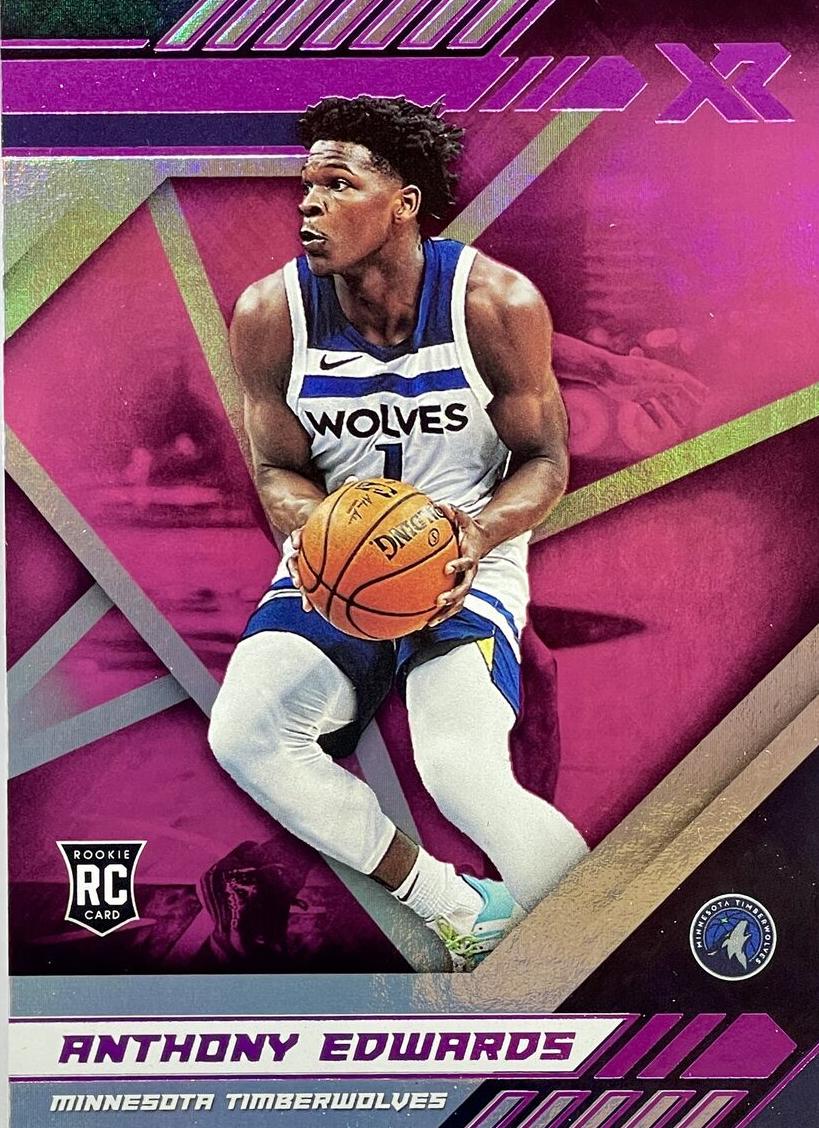 2020 Panini Chronicles Basketball Pink Anthony Edwards #295 PSA 9