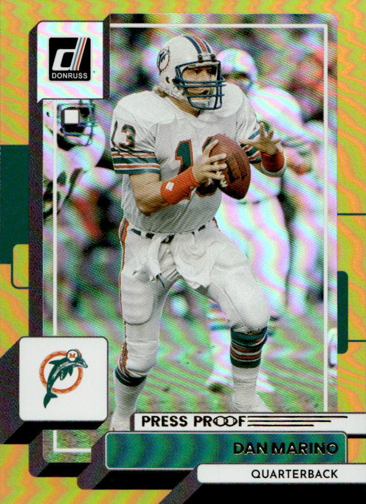 2022 Panini Donruss Football Press Proof Premium Dan Marino #130 PSA 10