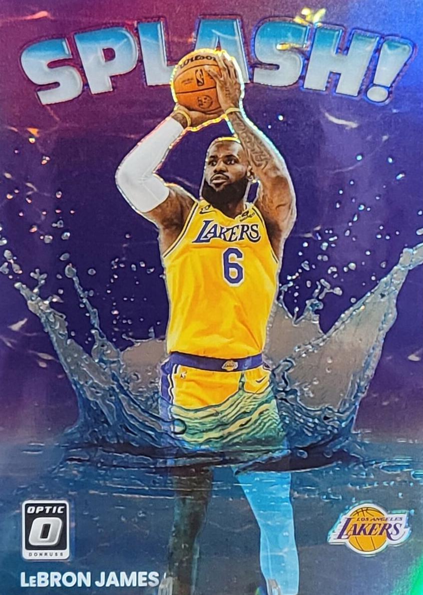 2022 Donruss Optic Basketball Purple LeBron James #15