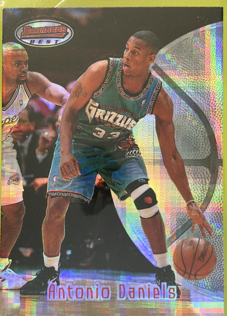 1997 Bowman's Best Basketball Atomic Refractor Antonio Daniels #109 PSA 9