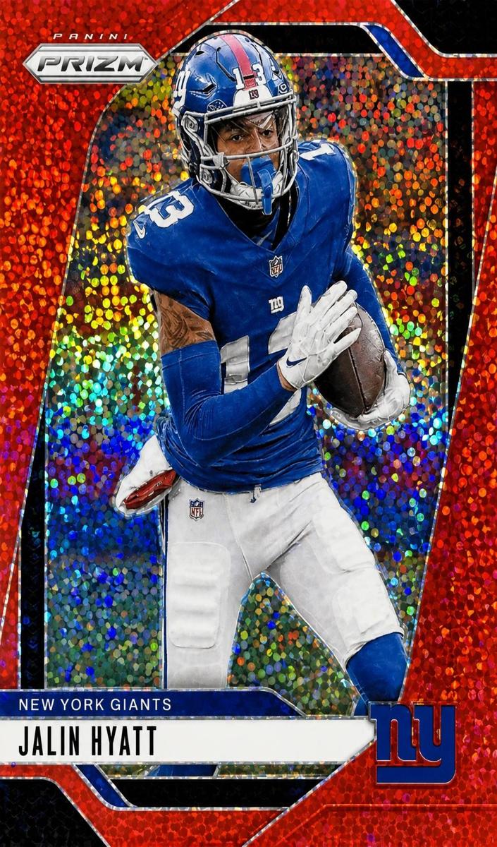 2024 Panini Prizm Football Red Sparkle Jalin Hyatt #215