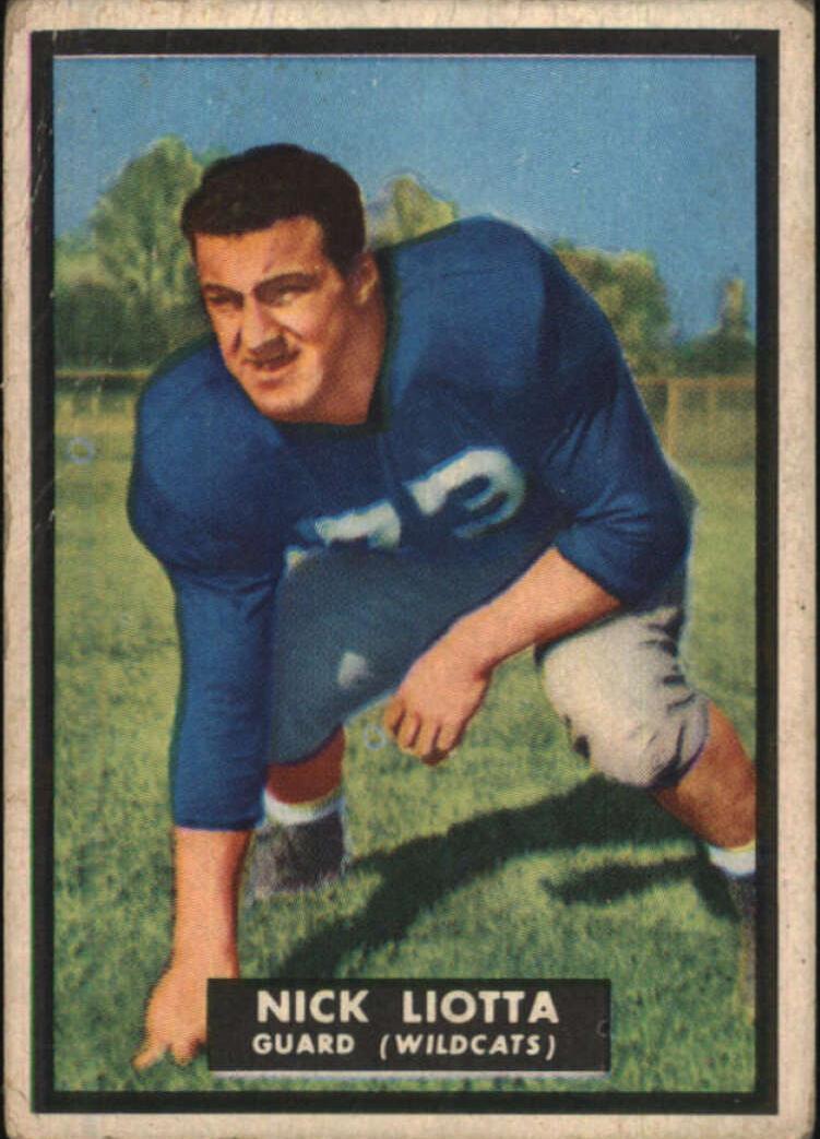 1951 Topps Magic Football Nick Liotta #61 PSA 6