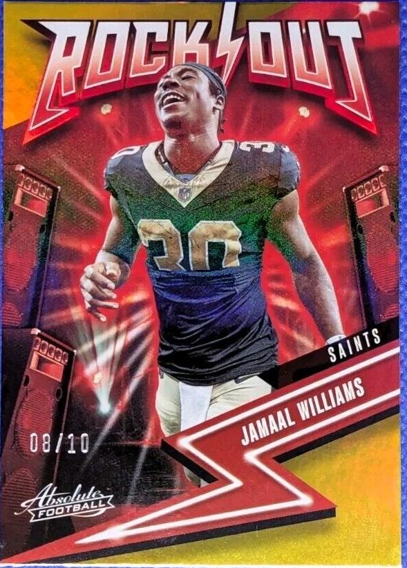 2023 Panini Absolute Football Spectrum Gold Jamaal Williams #20