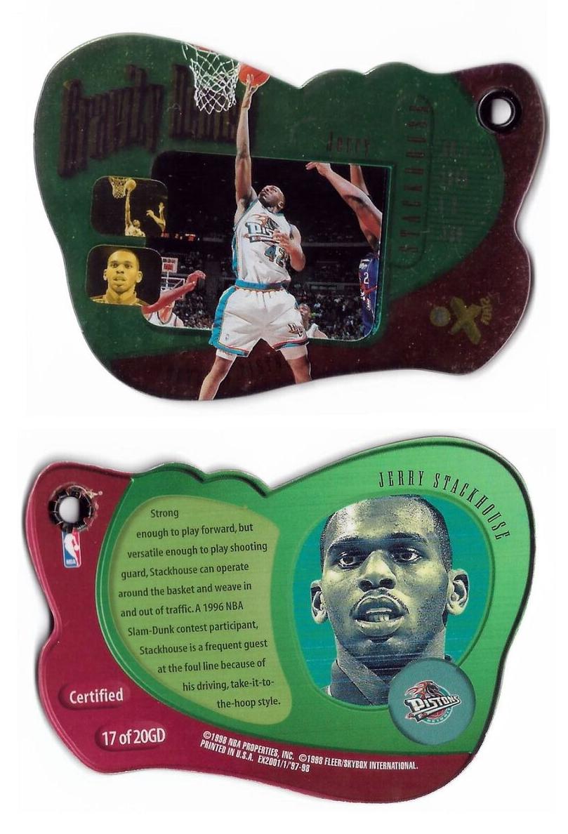 1997 Skybox E-X2001 Basketball Jerry Stackhouse #17GD PSA 8.5