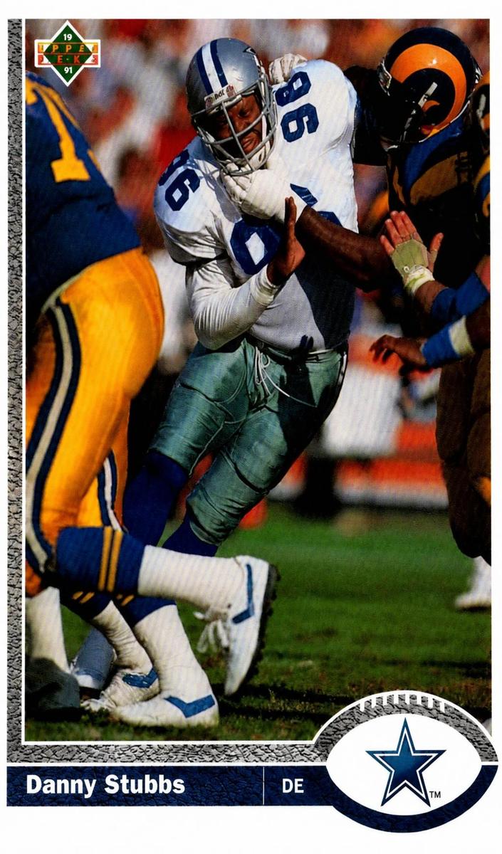 1991 Upper Deck Football Base Danny Stubbs #389 PSA 5.5