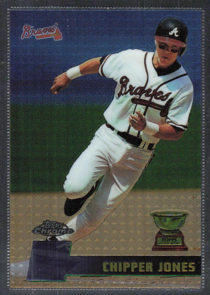 1996 Topps Chrome Baseball Chipper Jones #52