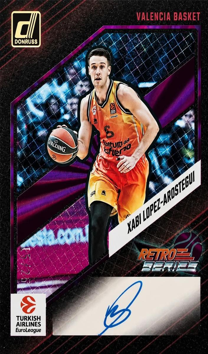 2023 Donruss Turkish Airlines EuroLeague Basketball Purple Laser Xabi Lopez-Arostegui #RS-XBA