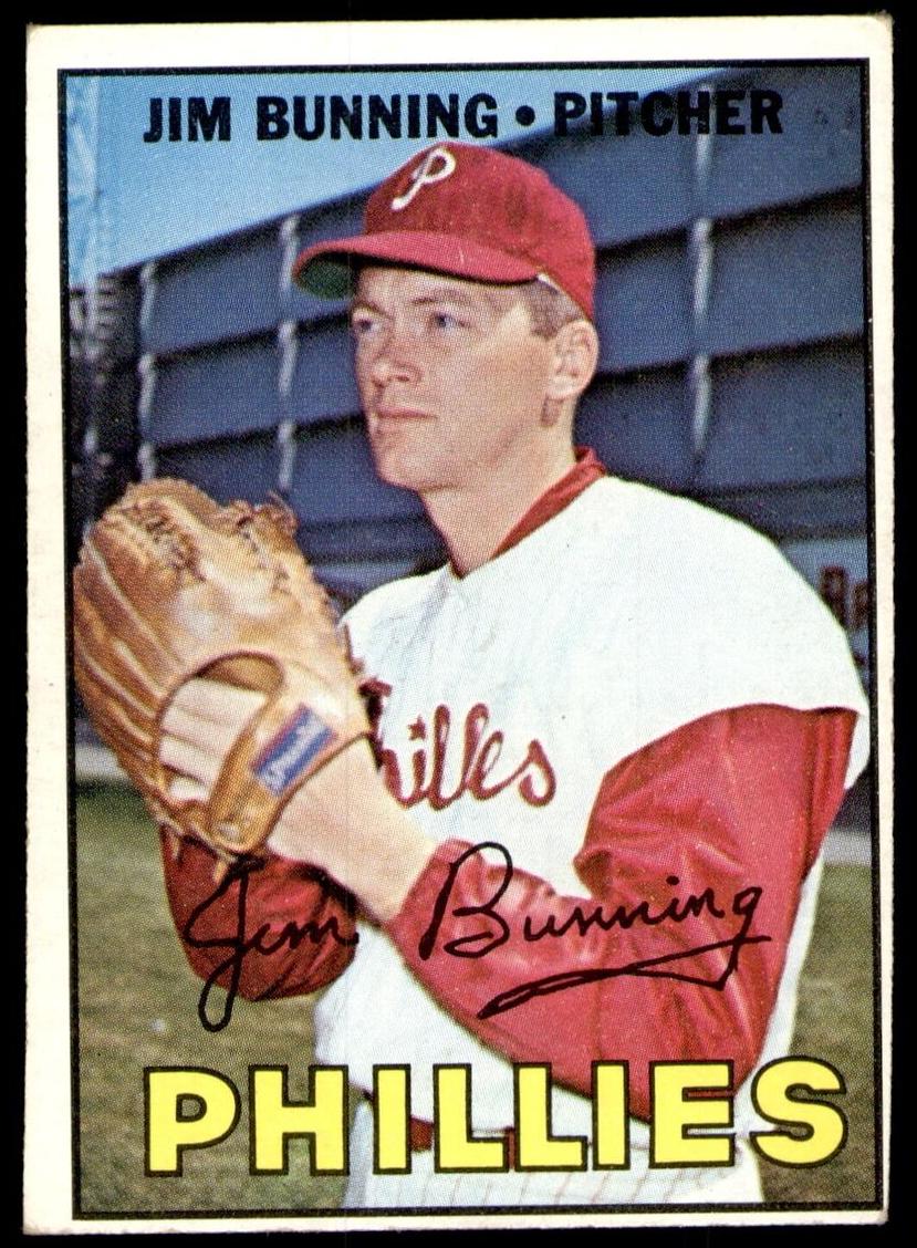 1967 Topps Baseball Jim Bunning #560 PSA 6.5