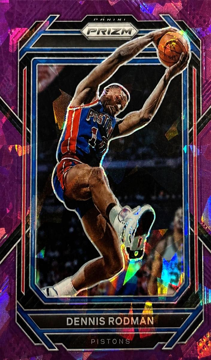 2022 Panini Prizm Basketball Purple Ice Dennis Rodman #291