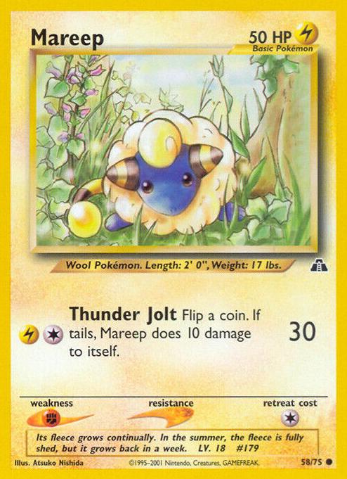 2001 Pokemon Neo Discovery Mareep #58 PSA 10