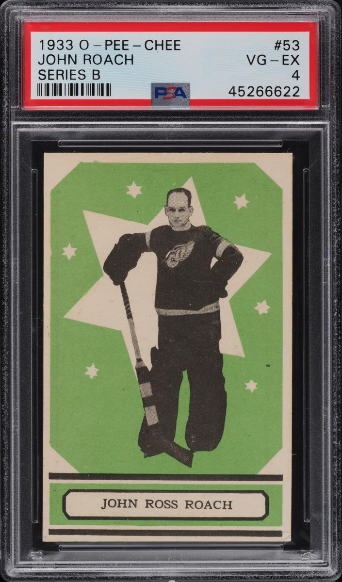 1933 O-Pee-Chee Hockey Series B John Roach #53 PSA 2