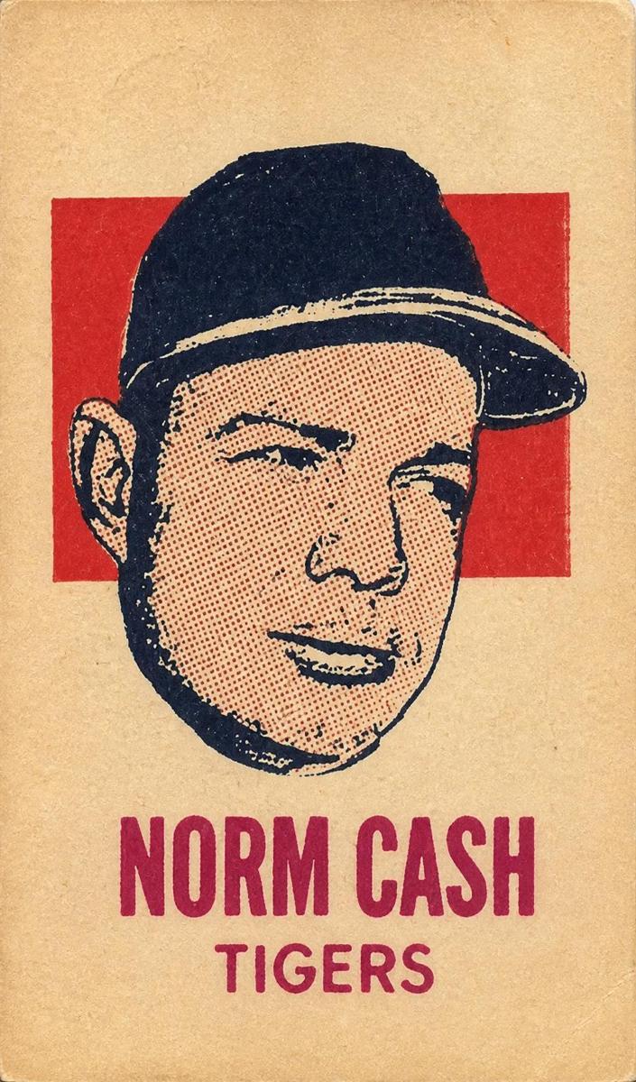 1964 Topps Photo Tattoos Baseball Norm Cash #NNO PSA 5