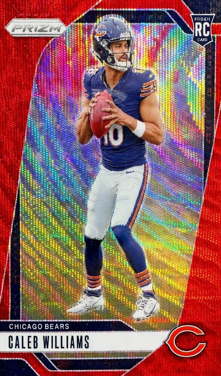 2024 Panini Prizm Football Red Wave Caleb Williams #301 PSA 9