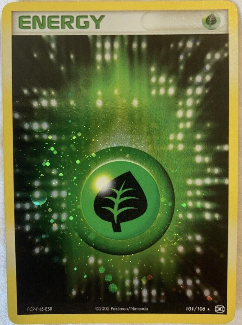 2005 Pokemon EX Emerald Grass Energy #101