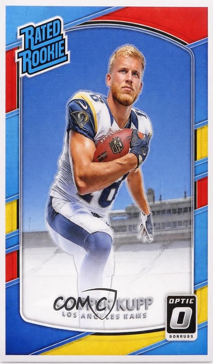 2017 Donruss Optic Football Red Yellow Cooper Kupp #179 PSA 10