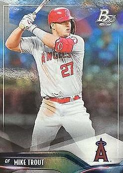 2021 Bowman Platinum Baseball Mike Trout #61 PSA 8
