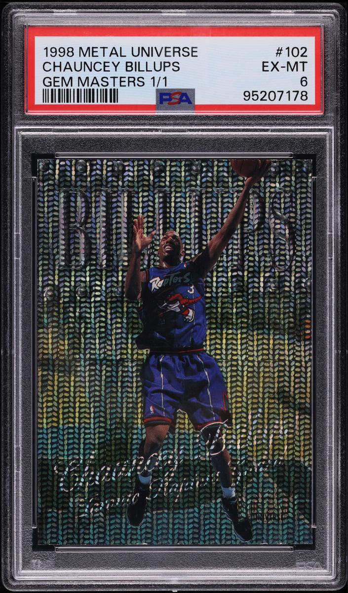 1998 Metal Universe Basketball Gem Masters Chauncey Billups #102 PSA 6